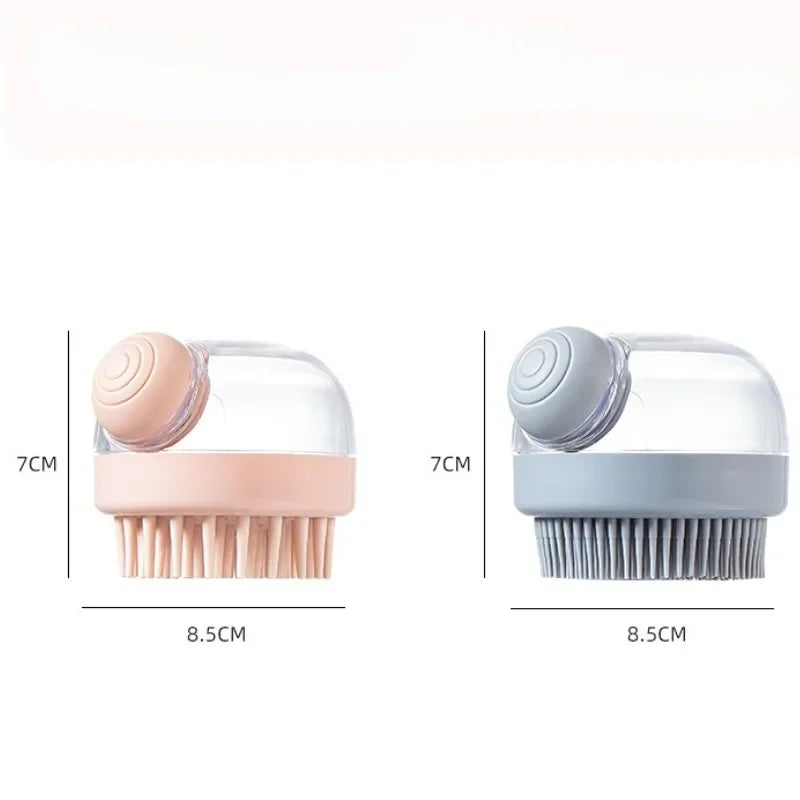 Shampoo-Dispensing Shower Massage Brush