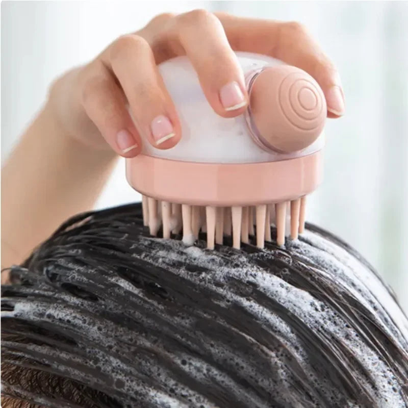 Shampoo-Dispensing Shower Massage Brush