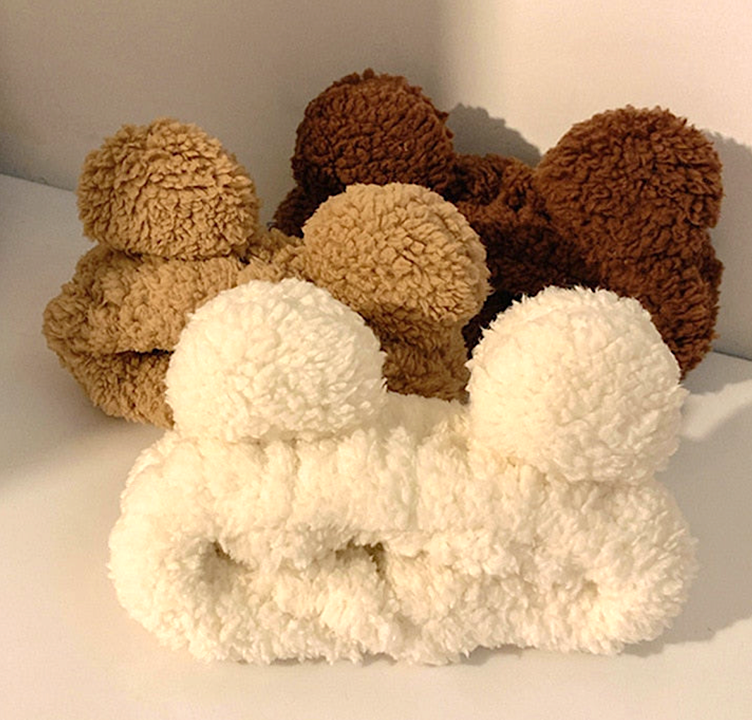 Fluffy Bear Ears Headband