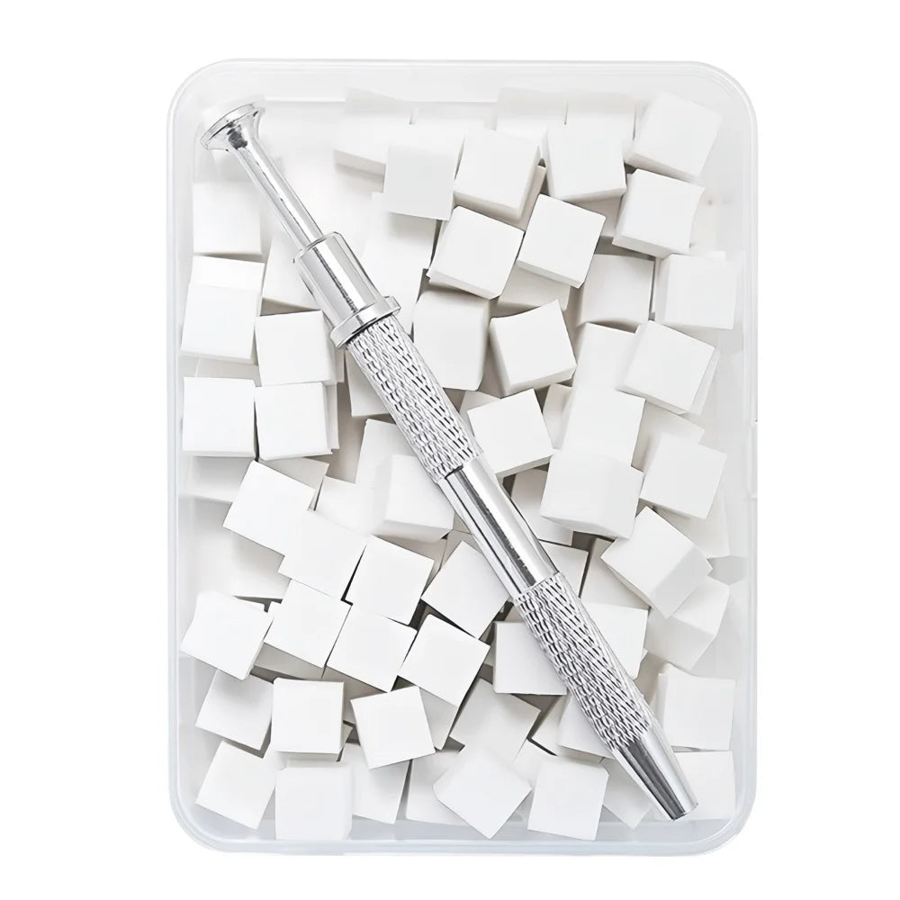 50Pc Nail Art Sponges + Tool